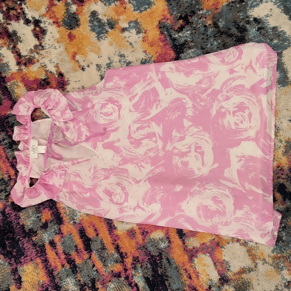 Loft Shell - Floral - Ruffle - Office Chic - Barbiecore - Cottagecore